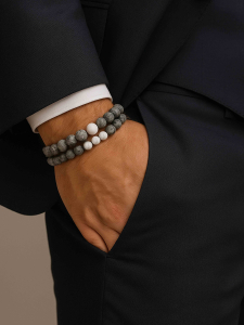 Couples bracelets made from natural stones 4531