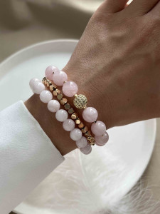 Set of 3 rose gold bracelets 4639
