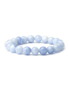 Sky-blue bracelet made of aquamarine 4745