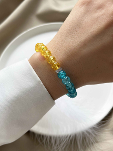 Patriotic bracelet with zirconias 4960