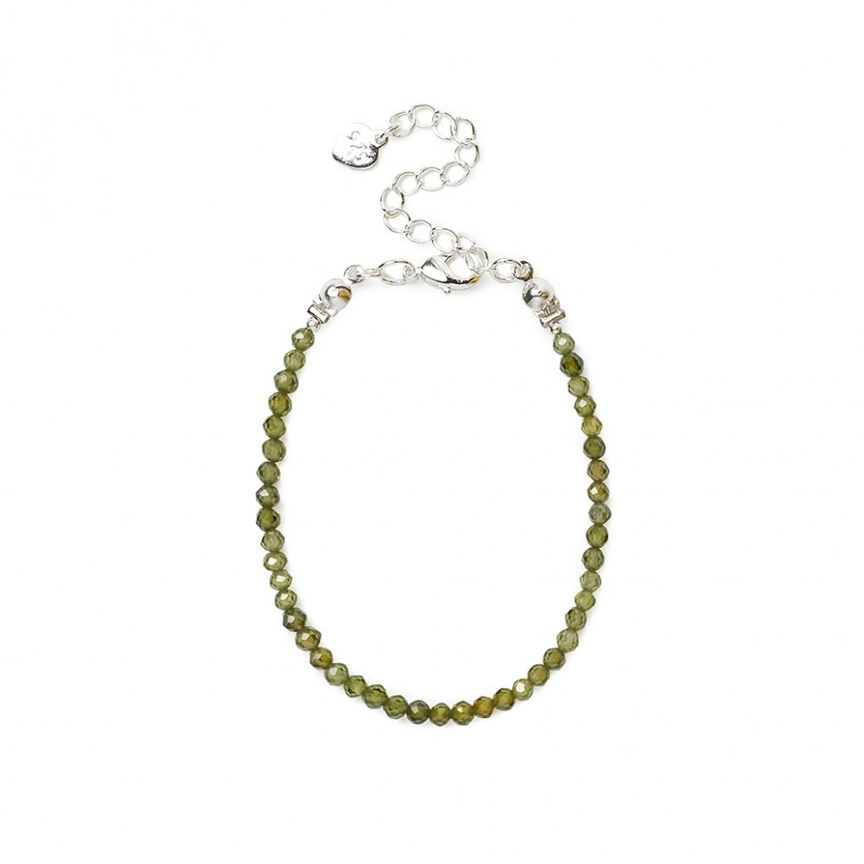 Grünes Zirkon-Armband D5084