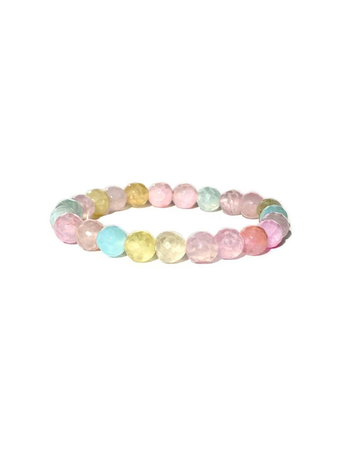 Buntes Armband aus Achat D4833