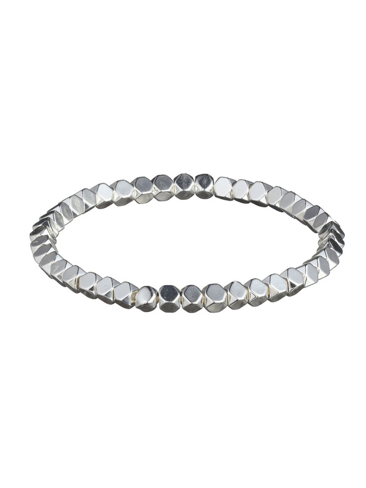 Silbernes Damen-Hämatit-Armband D4524