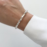 Silbernes Damen-Hämatit-Armband D4524