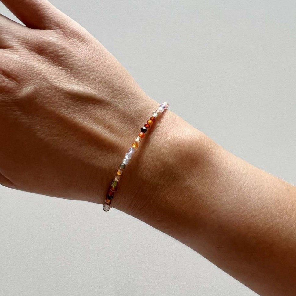 Buntes Zirkon-Armband D5085
