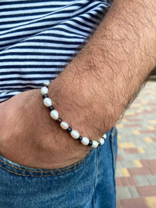 Men's pearl bracelet 5199