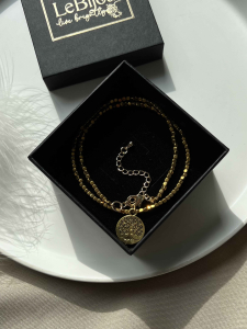 Golden choker with a Tree of Life pendant 5590