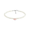 Perlmutt-Halsband mit Herzanhänger D4889