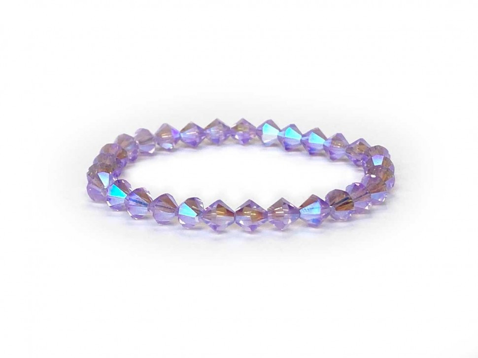 Lavendelfarbenes Swarovski-Armband D4758