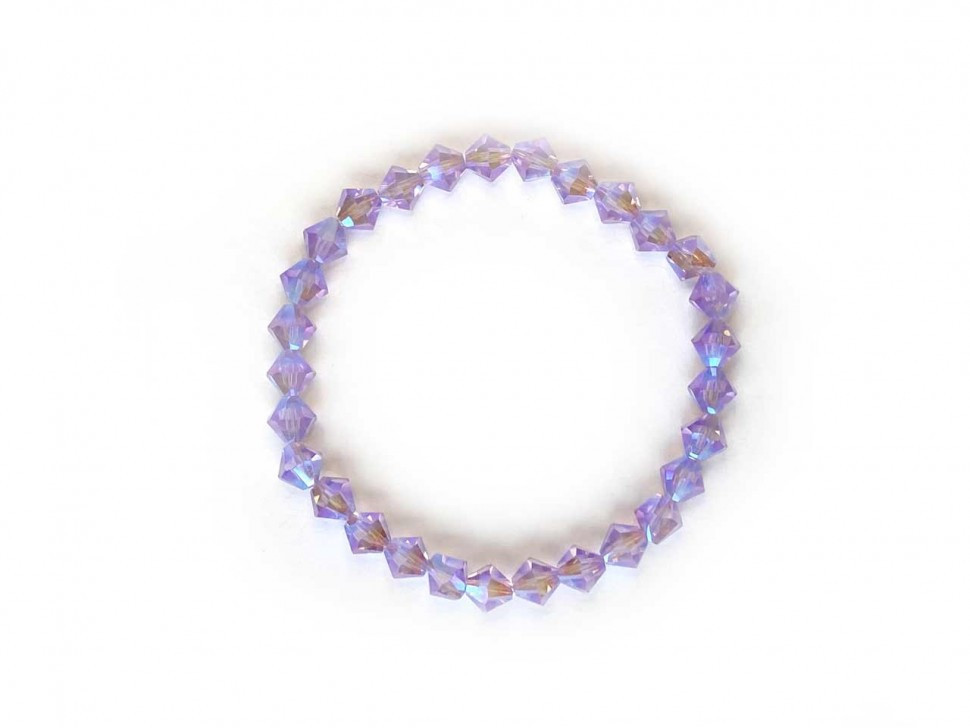 Lavendelfarbenes Swarovski-Armband D4758