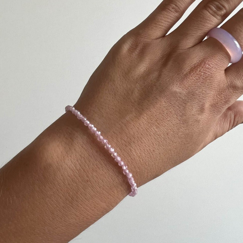 Rosa Zirkon-Armband D5081