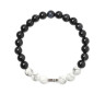 Schwarz-weißes Armband D3467