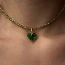 Grüner Zirkonia-Choker D5075