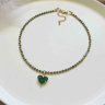 Grüner Zirkonia-Choker D5075
