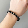 Schwarzes Achat-Armband D5902