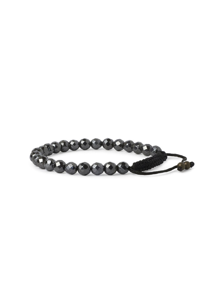 Geflochtenes Armband aus Hämatit D5043