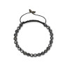 Geflochtenes Armband aus Hämatit D5043