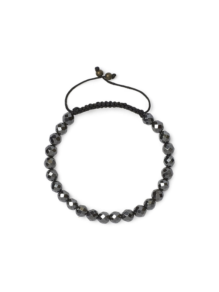 Geflochtenes Armband aus Hämatit D5043