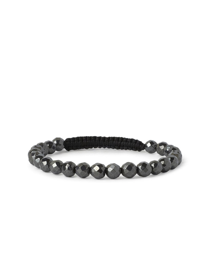 Geflochtenes Armband aus Hämatit D5043
