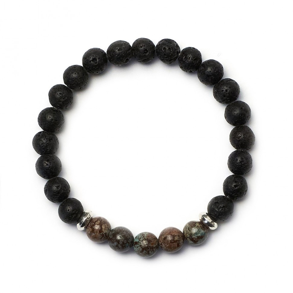Lava- und Jade-Armband D5011