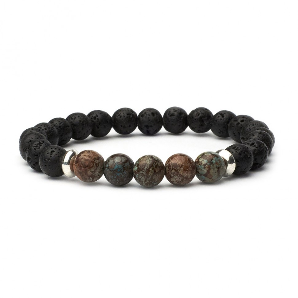 Lava- und Jade-Armband D5011