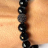 Schwarzes Damenarmband D1111