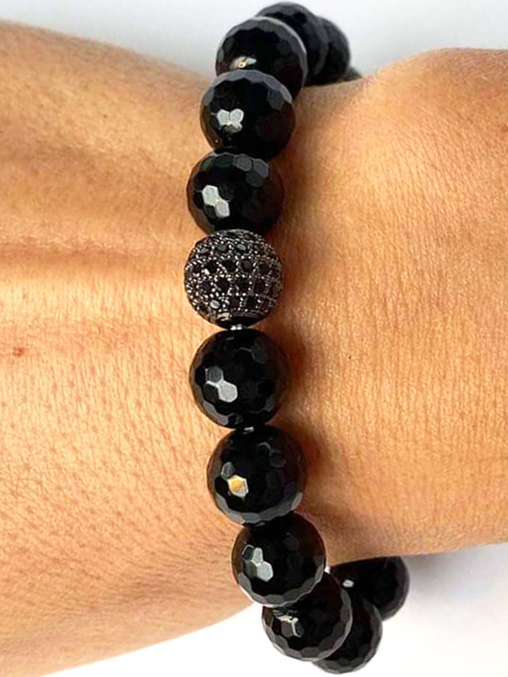 Schwarzes Damenarmband D1111