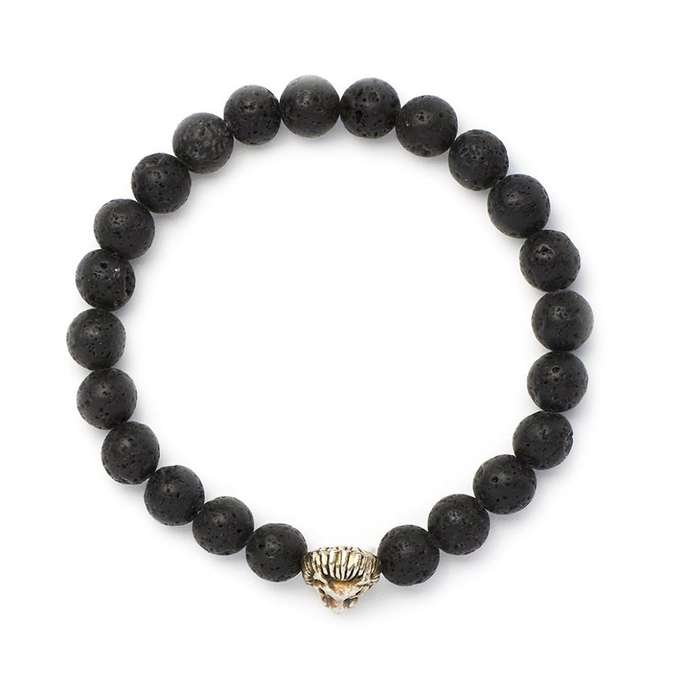 Lava-Armband mit Löwe D5004