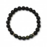 Armband aus natürlicher Lava und Jade D5009