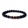 Armband aus schwarzem Stein D4450