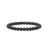 Schwarzes Damenarmband aus Achat D4605
