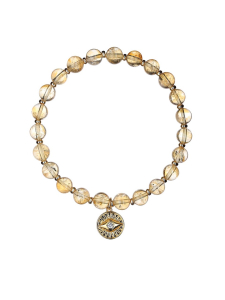 Bracelet made from natural citrine with pendant 5141