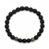 Herrenarmband aus vulkanischer Lava D4487