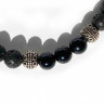 Herrenarmband aus vulkanischer Lava D4487