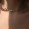 Silberner Choker D4698