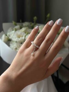 Pearl bracelet with chain 5511