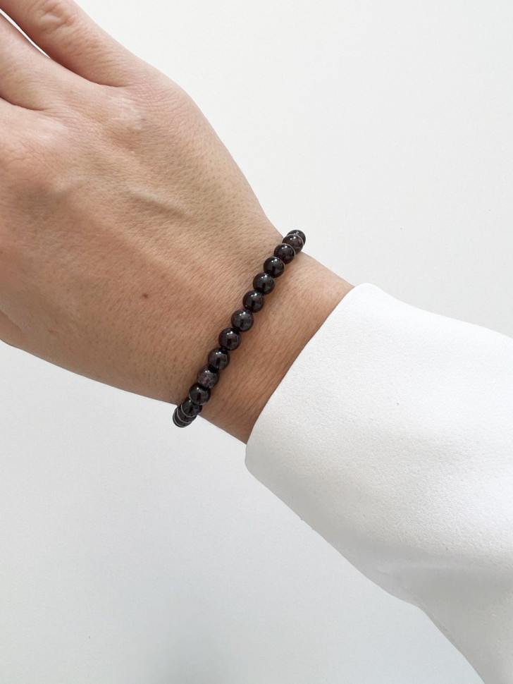 Damenarmband aus natürlichen Granatsteinen D4686