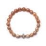 Armband mit Sonnenstein und Kreuzanhänger D4516