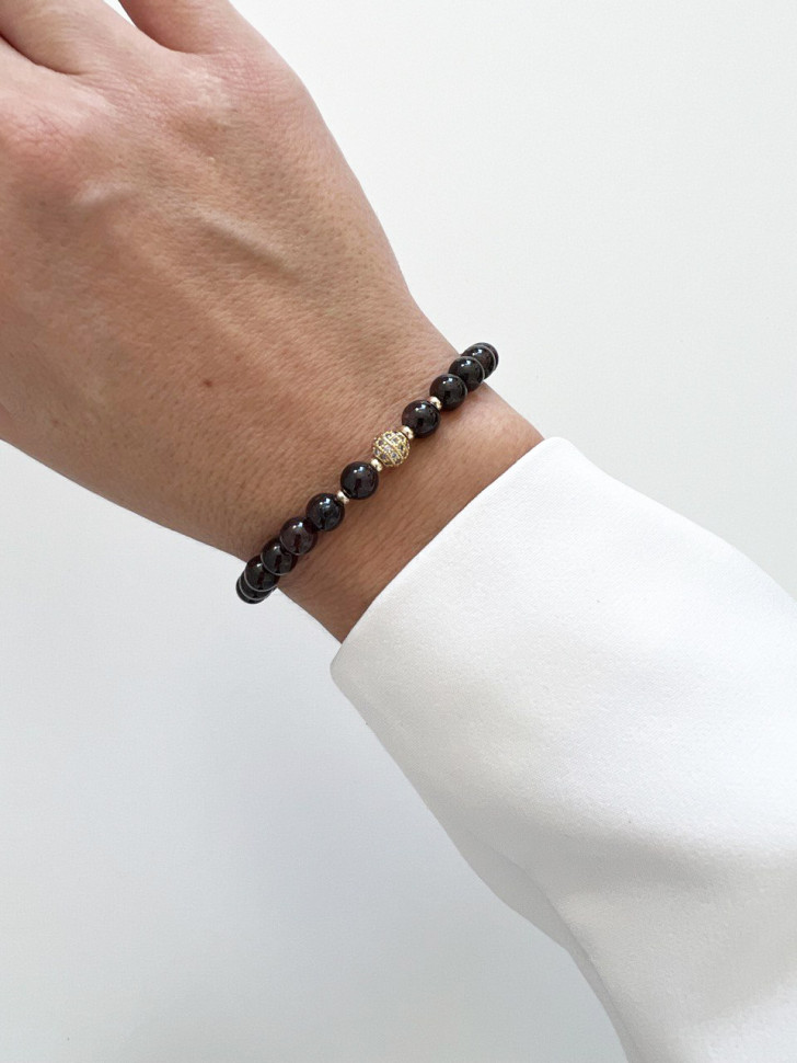 Damenarmband aus natürlichen Granatsteinen D4977
