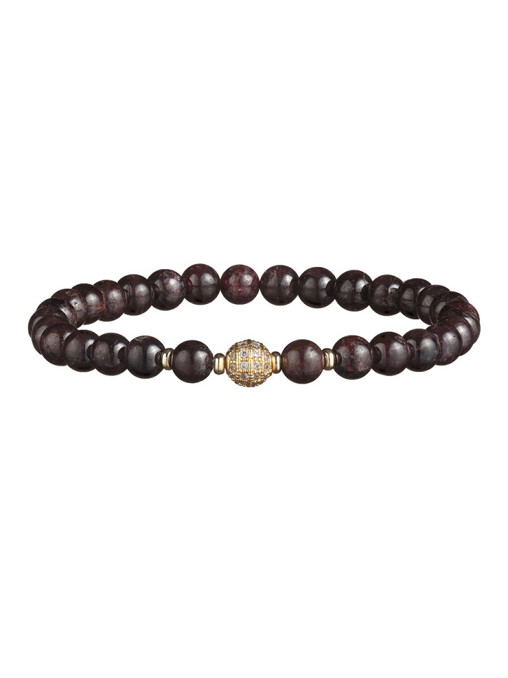 Damenarmband aus natürlichen Granatsteinen D4977