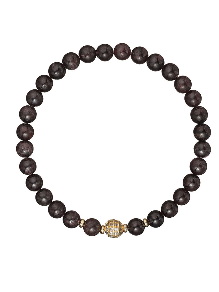 Damenarmband aus natürlichen Granatsteinen D4977