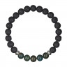 Herrenarmband aus Lava und Apatit D4975