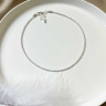Durchsichtiger Choker aus natürlichen Steinen D4768