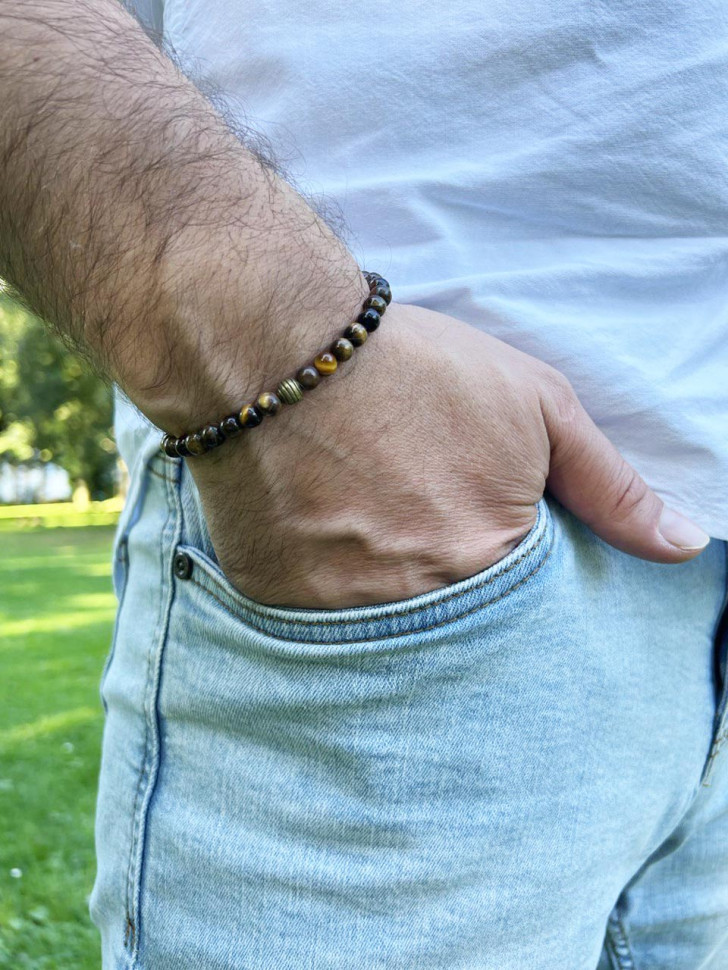 Tigerauge-Armband D4540