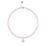 Choker aus natürlichem Perlmutt in Rosa D4790