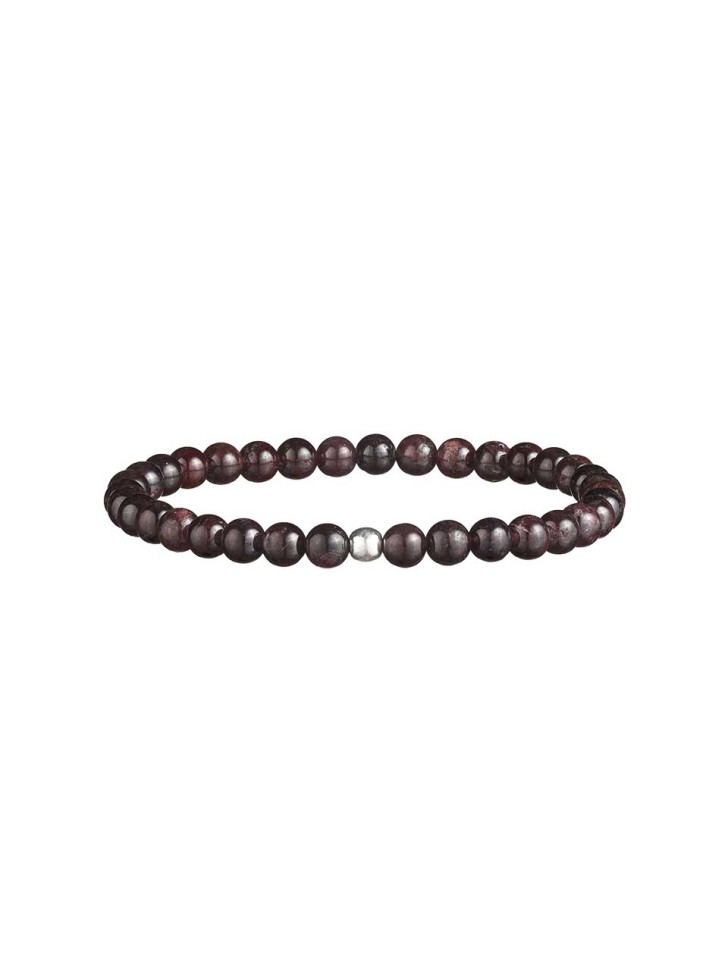 Herrenarmband aus Granatstein D4903