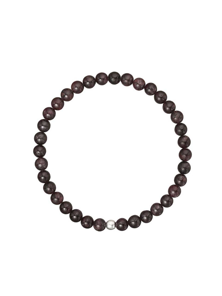 Herrenarmband aus Granatstein D4903
