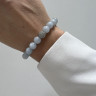 Aquamarin-Armband mit Perle D4913