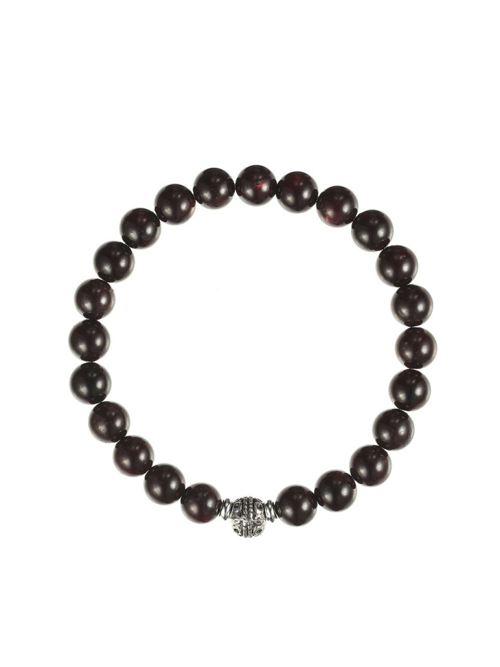 Herrenarmband mit Granat D4571