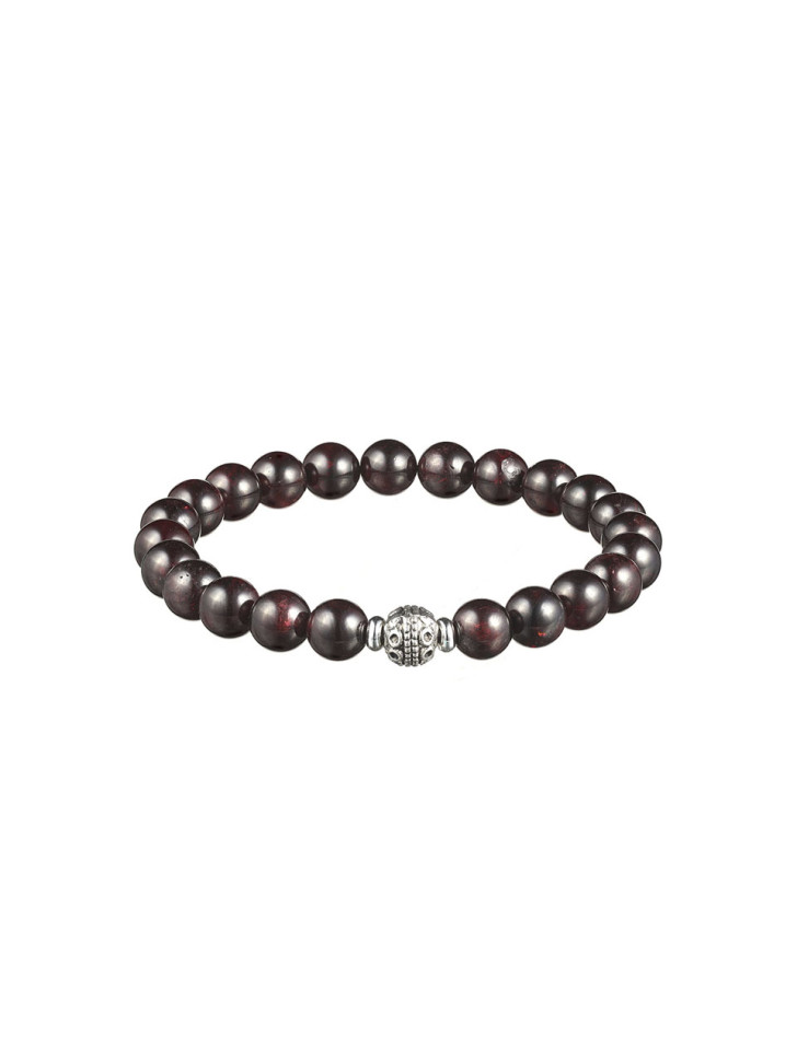 Herrenarmband mit Granat D4571